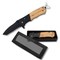 Makerflo Beast Wooden Pocket Knife, Tactical Spring Assisted Steel Blade, Belt Clip, Opener, Rope & Seatbelt Cutter, Glass Breaker for Hunting, Hiking, Self Defence, Gifts for Him, Natural Wood
